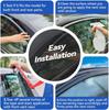 4 Pcs Window Visor Vent Rain Guards Universal Car Acrylic Fender Vents Protector Cover Strips For 2018 2025 Toyota Camry 8th