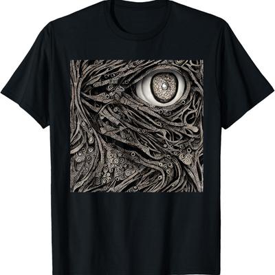 Goth Aesthetic Grunge Occult Emo Satanic Evil Dragon Eye T-Shirt