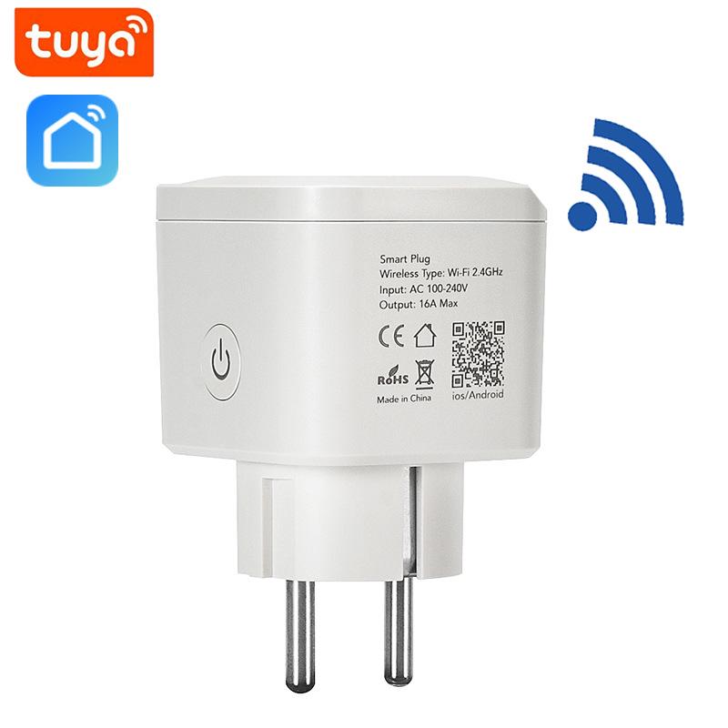 

Tuya Smart 16A EU Plug with Metering, Compatible with Alexa, Google, and Alice.