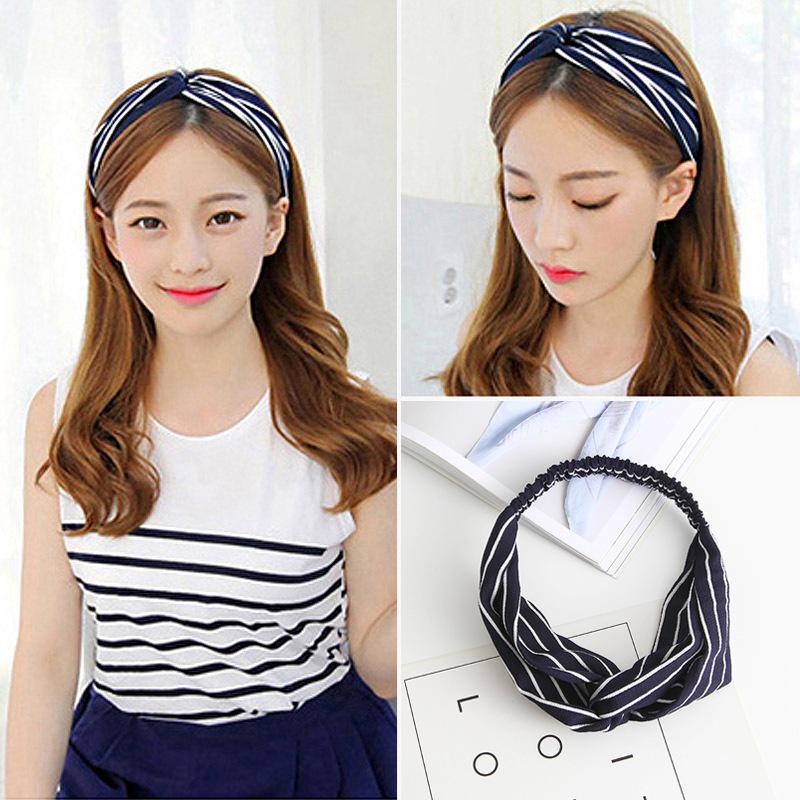 Korean Spring-Summer Elastic Chiffon Silk Headband for Women – Hair Accessories, Sports & Face Washing