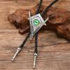 Adjustable Western Bolo Tie For Men RustProof Zinc Alloy Necktie With Quick Clasp Design for Formal Rodeos Game Decors
