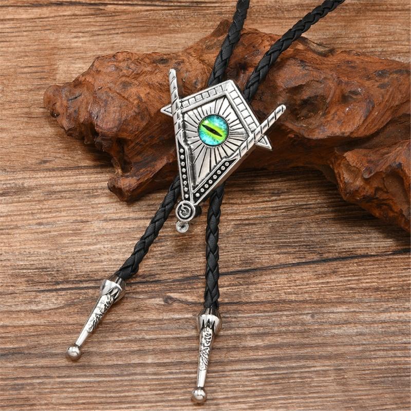 Adjustable Western Bolo Tie For Men RustProof Zinc Alloy Necktie With Quick Clasp Design for Formal Rodeos Game Decors