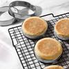 12 Pieces Muffin Ring Double Rolled Tart Rings Stainless Steel Round Muffin Rings Metal Molds for Making Crumpet Muffin