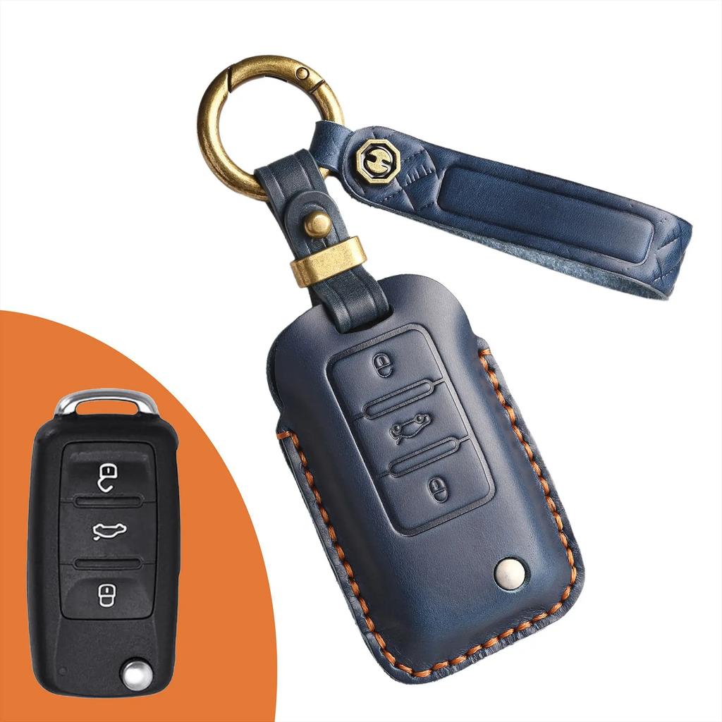Autoschlüsselhülle Abdeckung Für Volkswagen Vw Golf 7 Gti Mk7 R Touran Skoda Octavia 3 Superb Karoq Kodiaq Seat Leon Mk3 Ateca Zubehör
