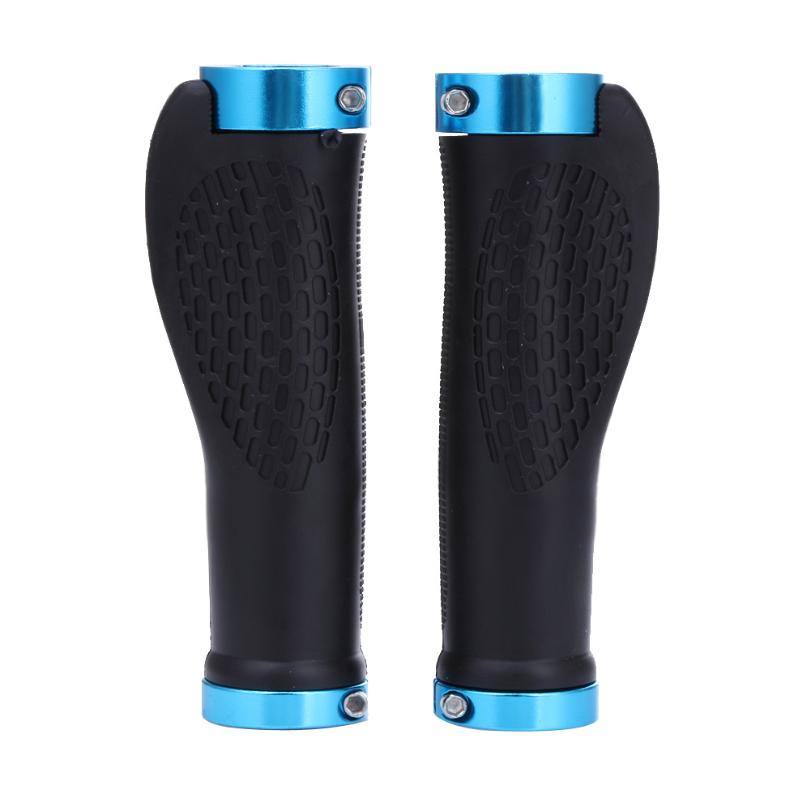 Rubber MTB Bike Grips Handlebar Cover Rubber Soft Anti-Skid Bicycle Grip Alloy Lock Bar BMX Handle Cuffs Cycling Accessories