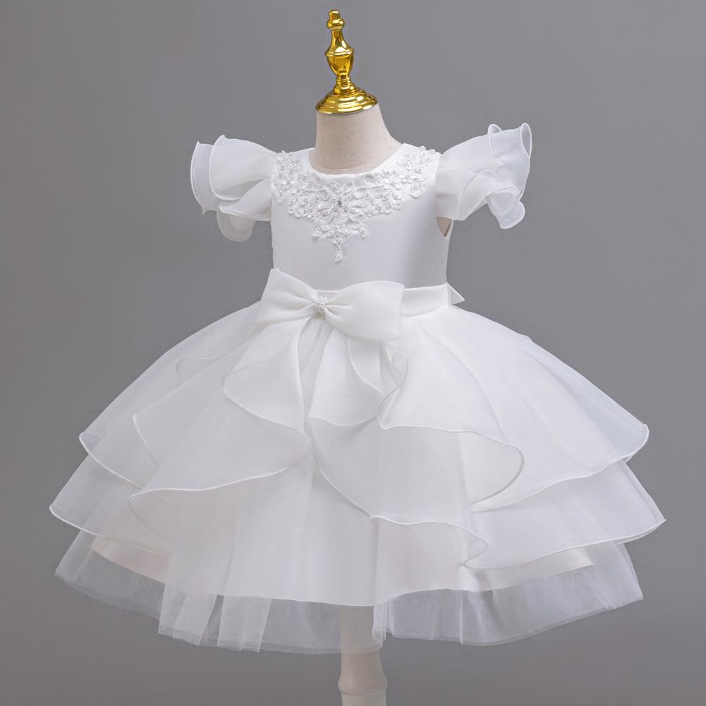 Christmas Models Children's Dresses Fluffy Middle and Large Children's Performance Dresses Dresses 368 Children's Princess Dresses Mesh Dresses