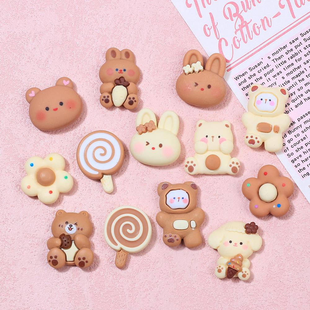 Mika DIY Small Animal Cartoon Resin Sticker Kit for Phone Cases and Cups