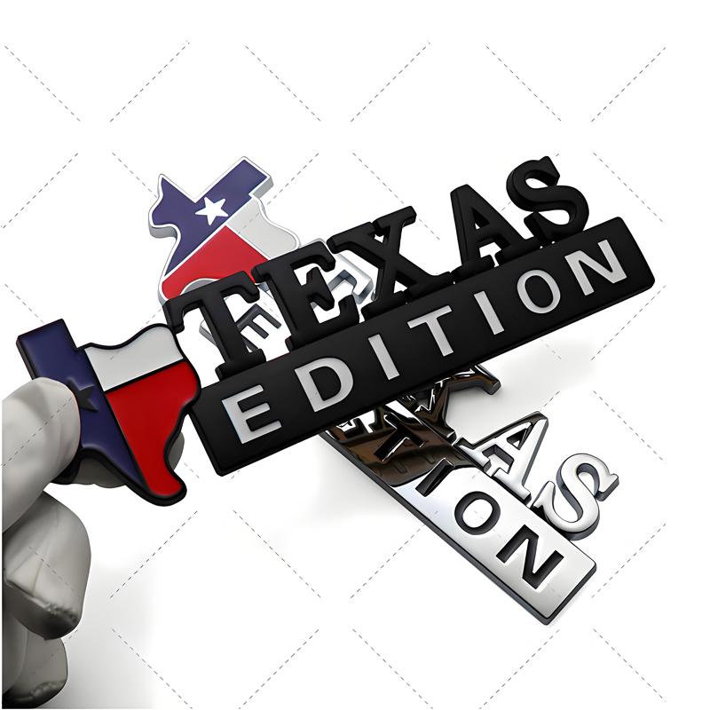 3D Metal Stickers Lone Star Texas Edition Emblem Sticker Car Body Accessories For Jeep Wrangler Rubicon Renegade Compass Grand