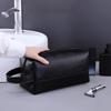 Men Leather Travel Business Shaving Cosmetic Bag Portable Toiletry Bag Large Capacity Organizer Handheld Toiletry Kits