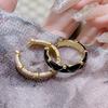 Maillard Gold Irregular Zircon Drop Glaze Ring Light Luxury Niche Design Ring Temperament Index Finger Ring