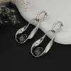 IngeSight.Z Punk Hyperbole Irregular Hollow Geometric Rhinestone Pendant Earrings Women Creative Piercing Drop Earring Jewelry