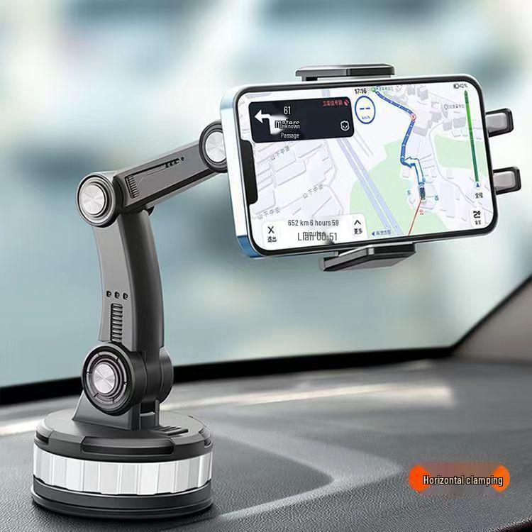 

Universal Car Phone Holder for Dashboard & Windshield - Rotating, Shockproof Suction Cup