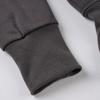 Retro American Street Style Slimming Hooded Zip-up Sweatshirt with Drawstring Waist