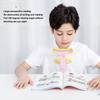 Kids Sitting Posture Corrector with Chest Chin Support Height Adjustable View Protector Clipped On Desk Writing Posture Corrector
