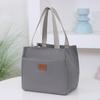 Fashionable Oxford Fabric Built-in Insulation Layer Zipper Sealed Lunch Bag, Portable Handbag for Bento Box, Picnic
