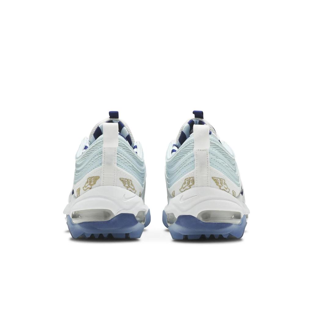 Nike Air Max 97 Golf NRG 'Wing It' (Unisex) White / Topaz Mist / Celestial Gold / Deep Royal Running Shoes CK1220 100