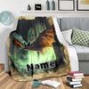 Night Bat Customize Your Name Blanket Used For Chair Office Sofa Bed Camping Soft And Warm Giving Friends And Relatives Birthday Graduation Gift