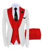 2025 European & American Men's Three-Piece Suit Set - Business, Banquet, or Groomsmen Attire