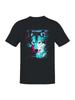 Glitch Art Wolf: Neon Vision Men's T-shirt