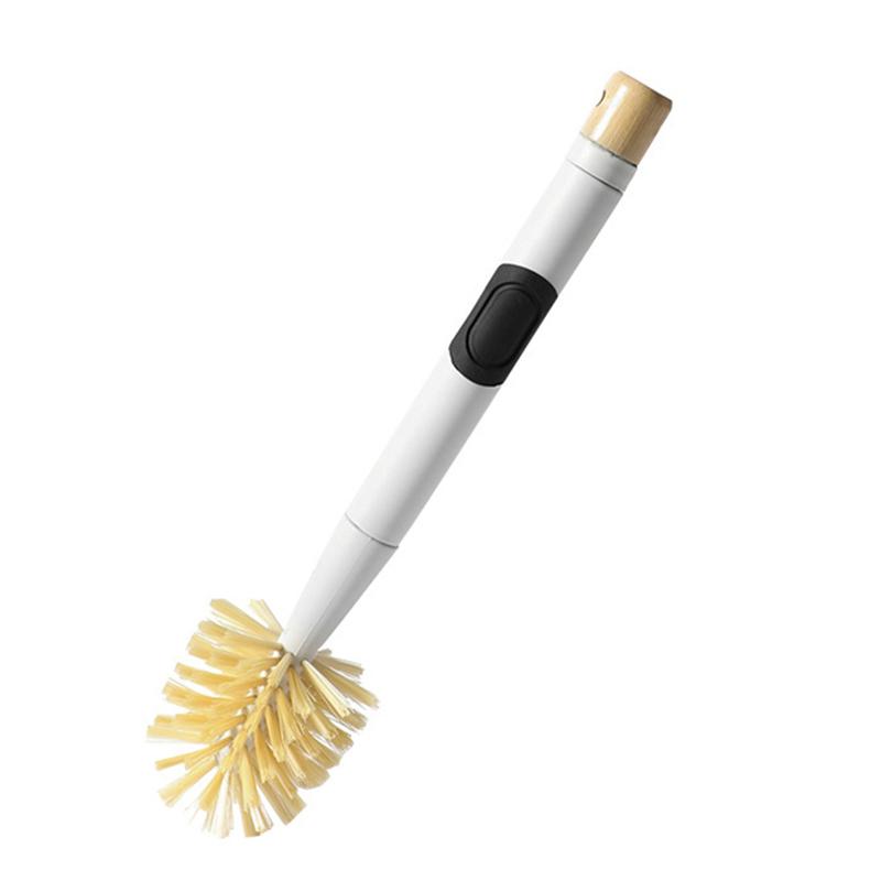 

Нажимная чашка с длинной ручкой Щетка Длинная ручка Изолированная кружка Бутылка для воды Чистящая щетка Съемная губка для чашек и бутылок белый