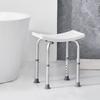 Shower Chair, Adjustable Height Shower Stool with Built-in Handles, Shower Seat for Inside Shower or Tub, Non-Slip Bench Bathtub Stool Seat for