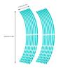16pcs Bike Motorcycle 16-18inch Reflective Wheel Strip Stickers Decoration Accessory(Blue)