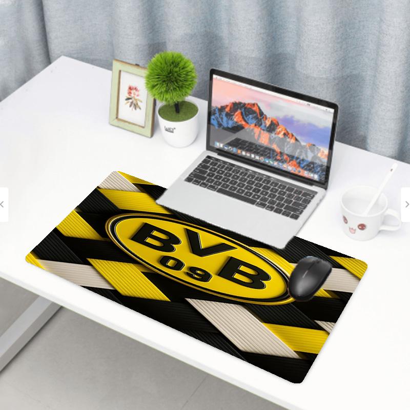 Borussia Dortmund Print Mouse Pad, Anti‑Slip Desktop Keyboard Mat, for PC Laptop Gaming Working Daily Use, Cool Festival Surprise Gift