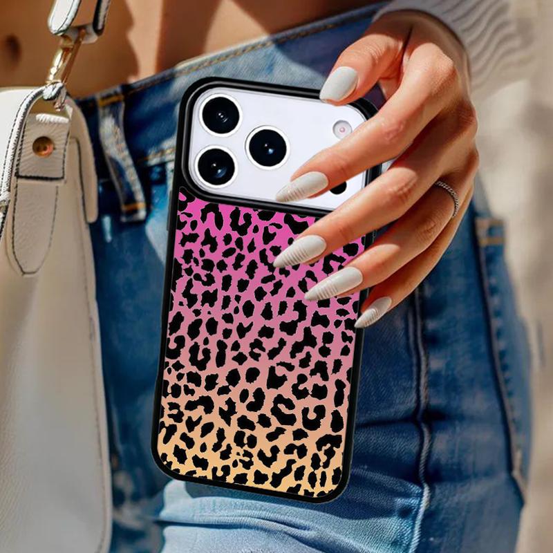 Leopard Cheetah print Phone Case For iPhone 17 Air 14 15 13 12 Max Cover For Apple 16e 11 Pro Max Plus Coque