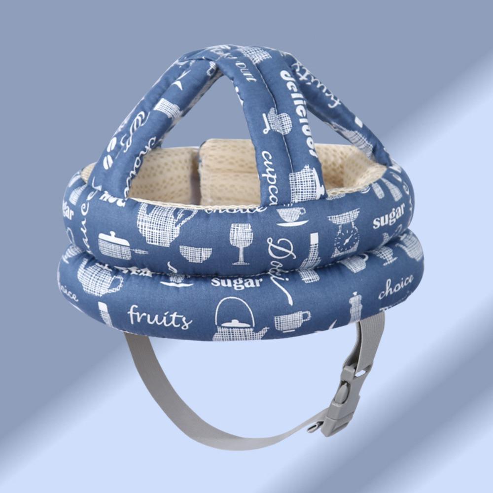 Bequemer Verstellbarer Babyschutzhut Weicher Sicherheits-Antikollisionshut Cartoon Sturzsicher Sturzschutzpolster Kleinkind