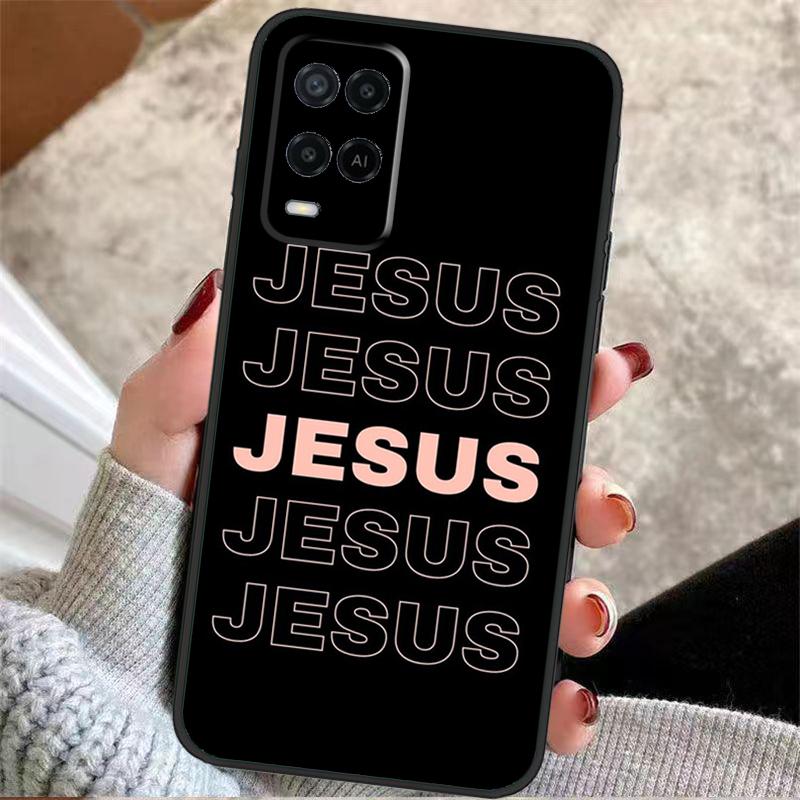 Faith Christian Jesus Case For OPPO A78 A98 A18 A58 A96 A76 A16 A5 A9 A53 A15 A17 A77 A52 A72 A74 A94 A54 A57 S
