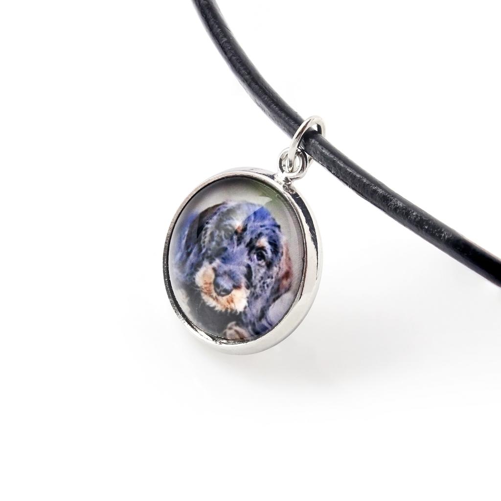 Dackel Rauhaardackel, Wiener Hund, Dachshund - Halskettenanhänger mit Ihrem Foto, handgefertigt, handgefertigter Schmuck von der Marke Art-Dog