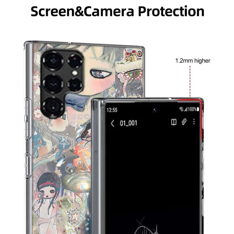 Aya Takano Paintings Cases Phone Case for Samsung Galaxy S26 Ultra S25 Edge S24 S23 FE S21 Plus S20 S22 S10 Cover TPU Capa Shell