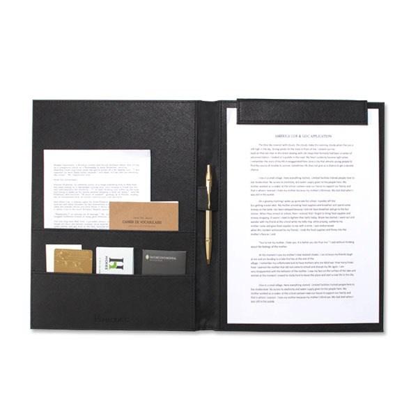 Hikis moderní designová dvouskládací deska na pořadače, černá, 1 kus