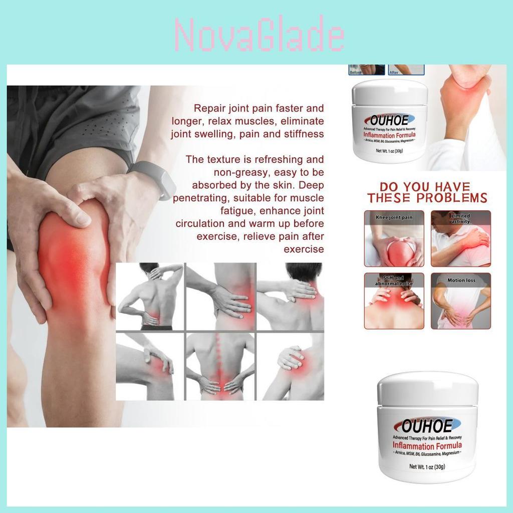 Ouhoe Joint Relief Cream Soothing Formula For Knees Back Shoulders And Neck Pain 30g