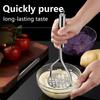 Manual Potato Masher Creative Stainless Steel Mud Press Masher Stainless Steel Potatoes Crusher Pusher Kitchen Gadget
