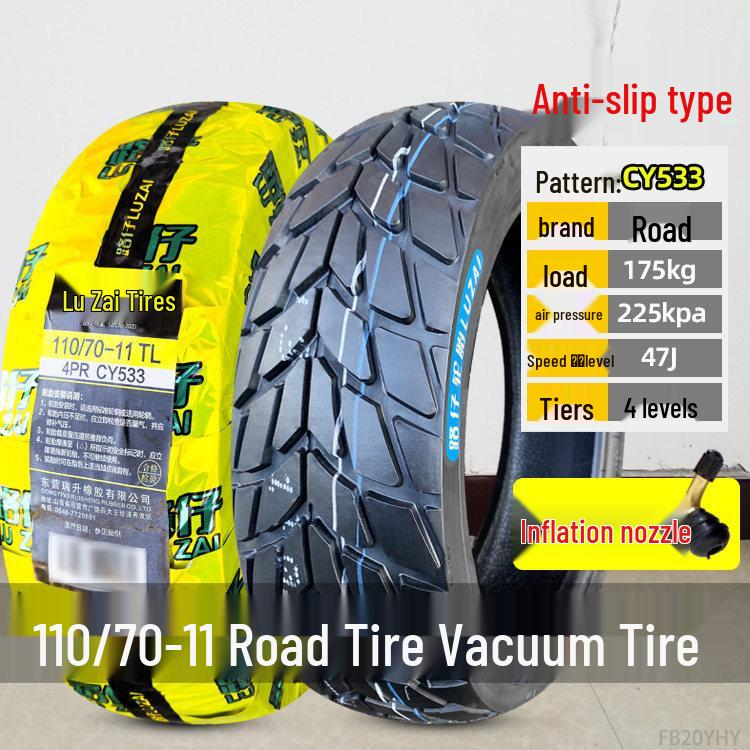 Zhengxin Electric Vehicle & Motorcycle Tire 90/80-11, 110/70-100 Vacuum Tire for Road Riding