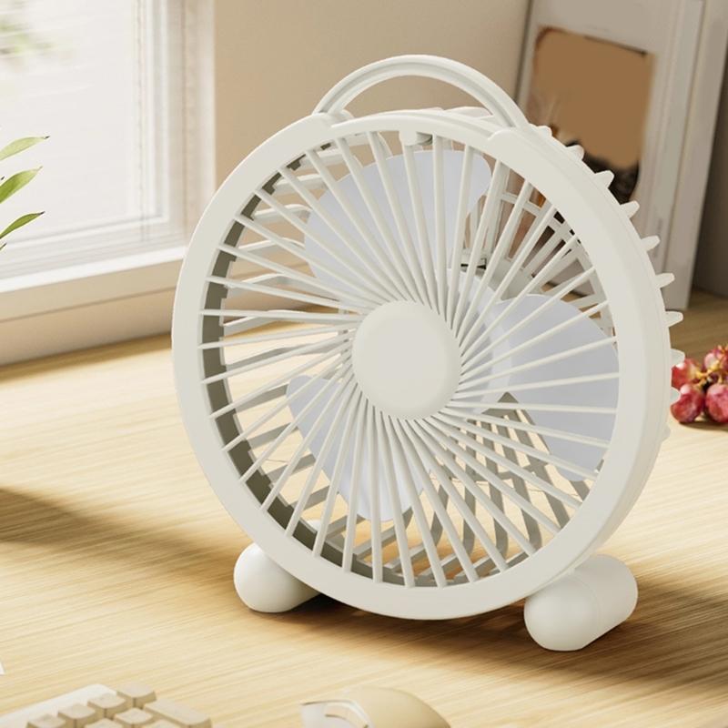 Mini Desktop USB-Ventilator mit ergonomischem Griff Hohe Windzirkulation für Innen- und Außengebrauch