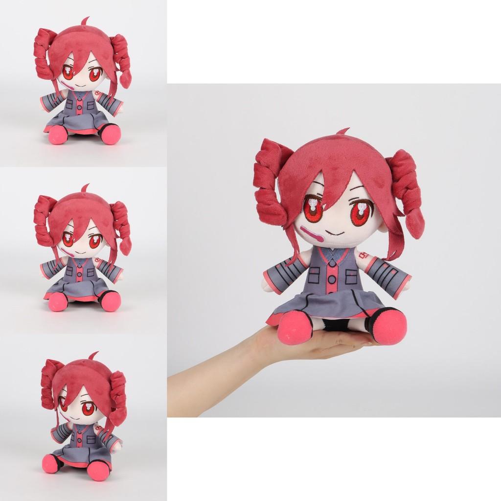Kasane Teto Plush Toy With Short Pile Fabric Soft Stuffed Doll For Collectors