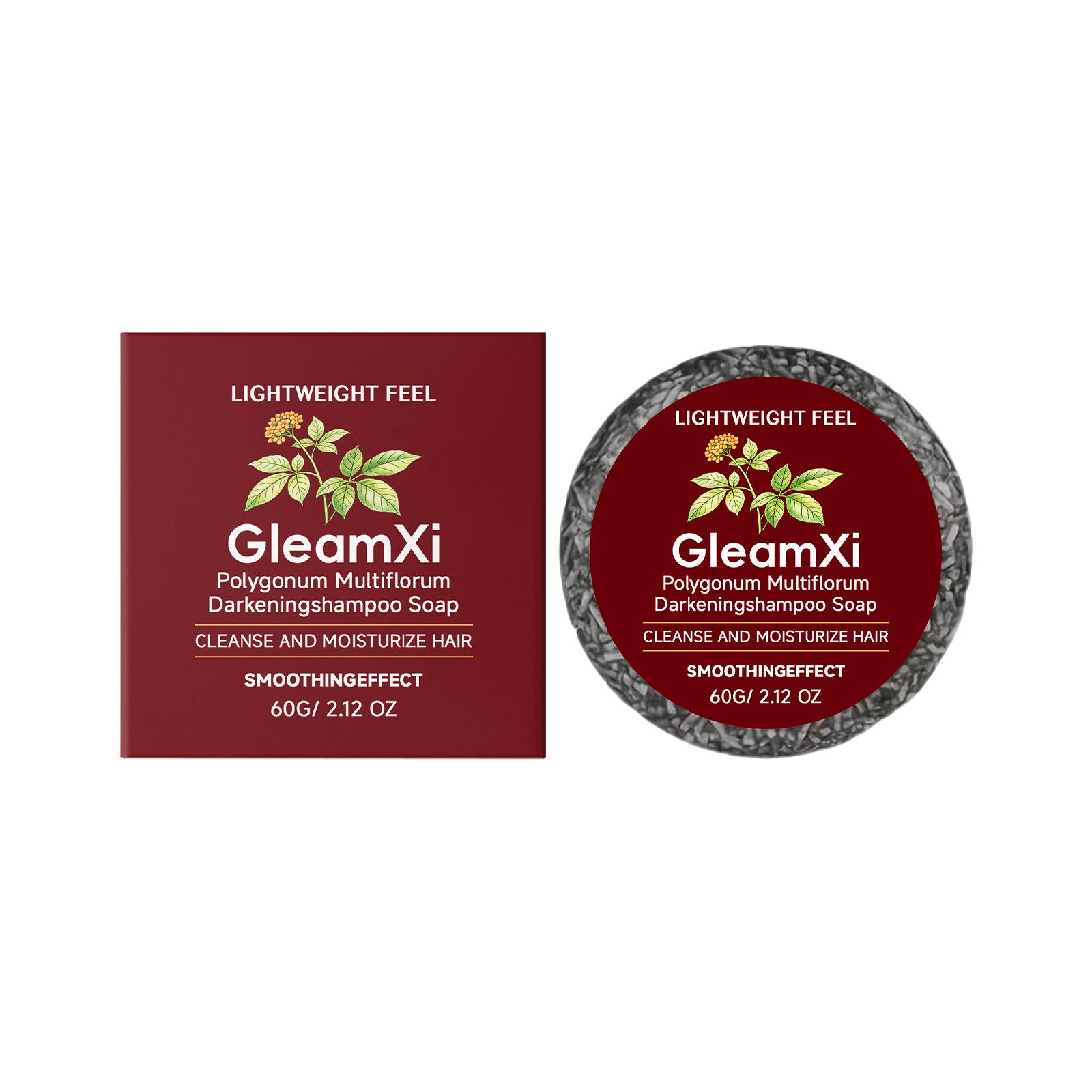 Gleamxi Herbal Shampoo Bar for a Gentle, Refreshing, and Smooth Shine.