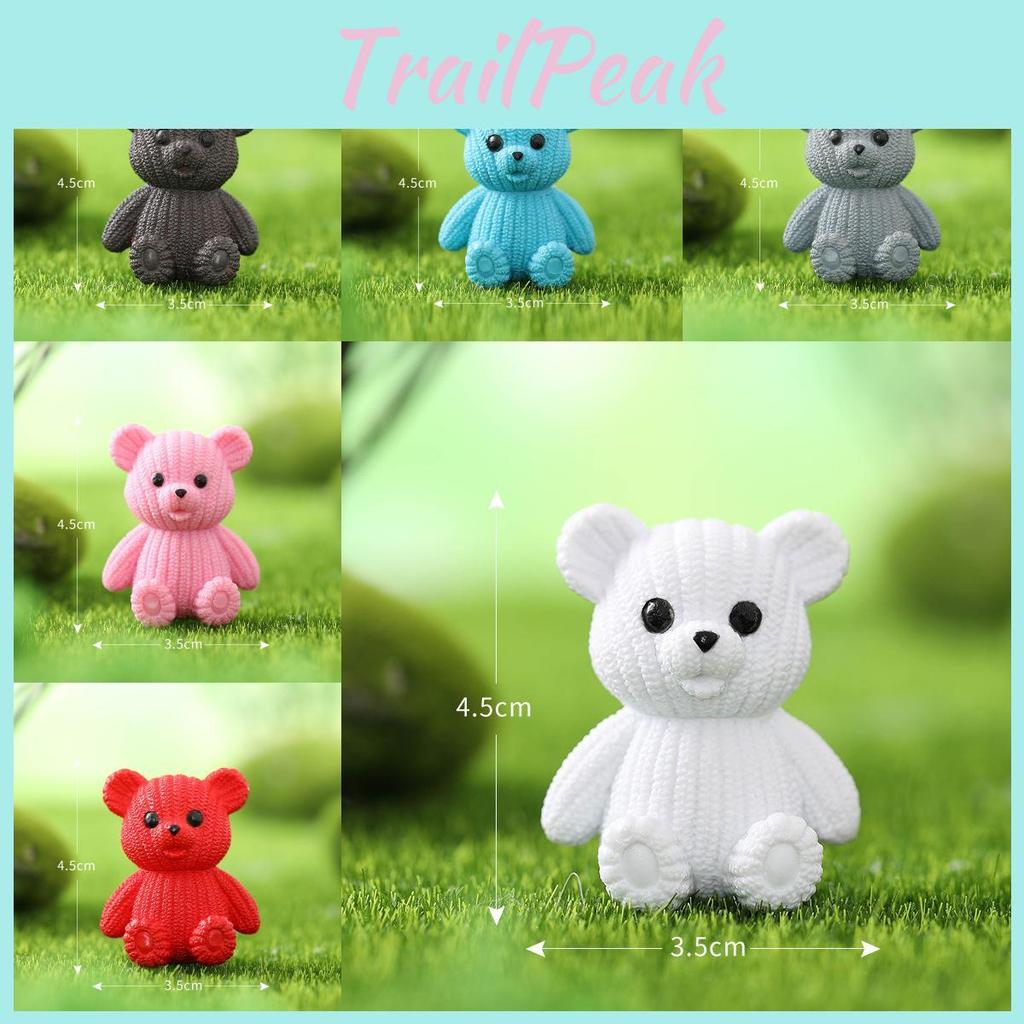 Delightful Wool Bear Keychain Whimsical Pvc Ornament Fun Cartoon Car Decor