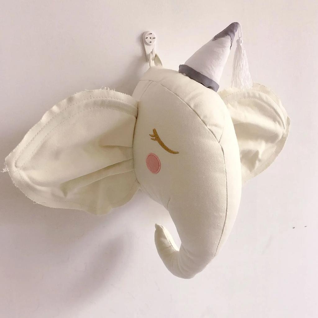 Ins Animals Unicorn Deer Head Toys Wall Hanging Mounts Decor 3D Head Wall Hanging Ornaments Art Kids Room Wall Decoration Toys