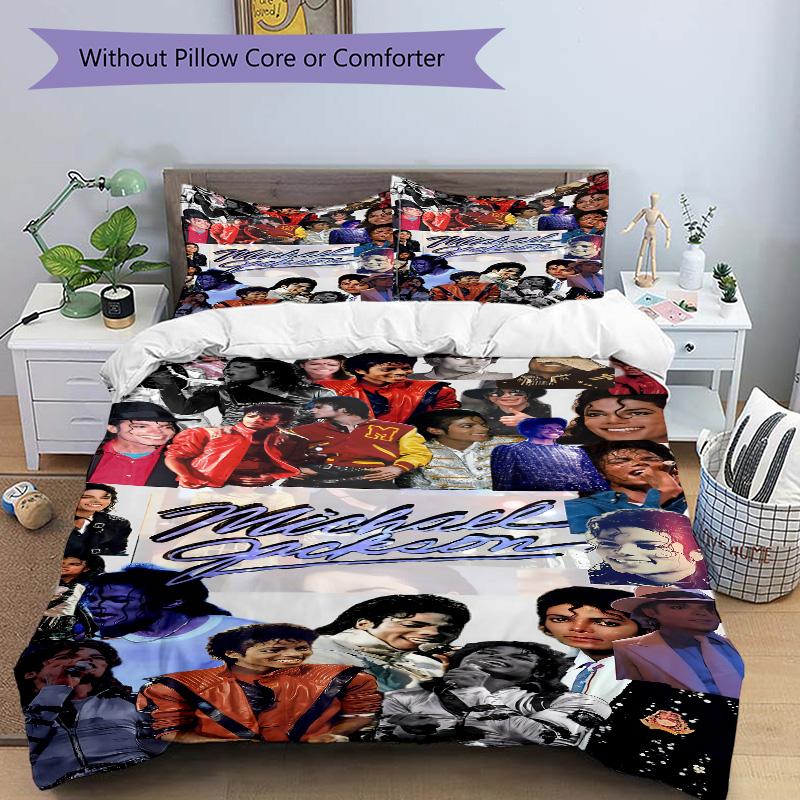 Michael Jackson Collage Print 3Pcs Bedding Setduvet Cover With 2 Bedropillowcase Home Birthday Gift