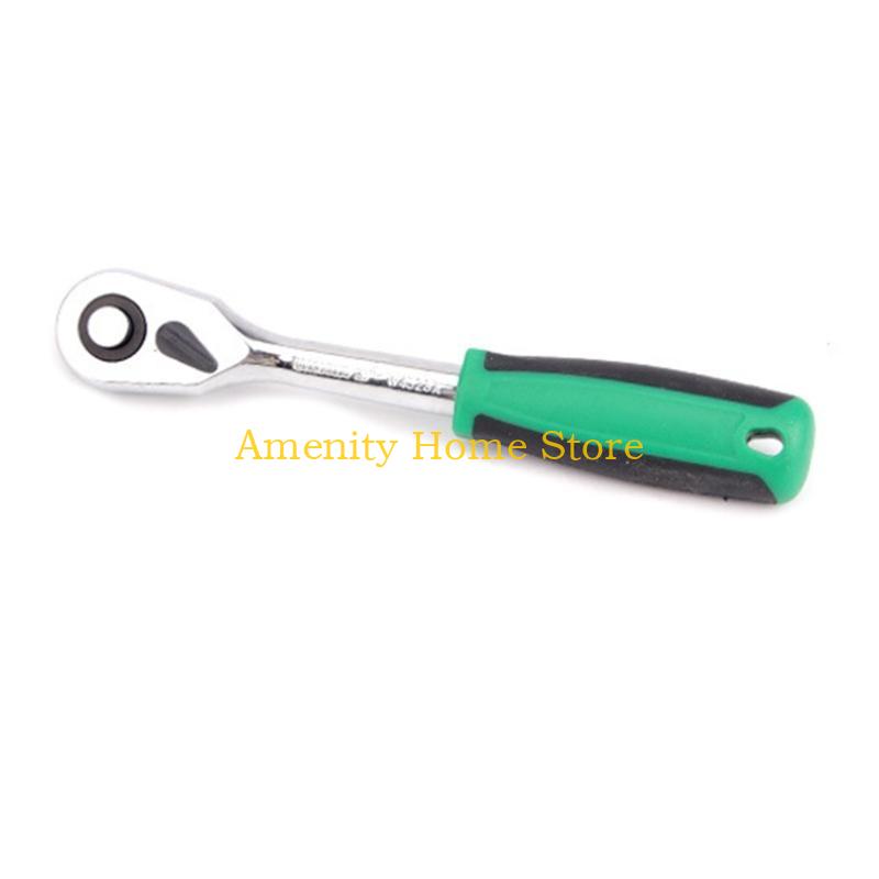 F26C Mini Ratchet Wrench Screwdriver 72 Teeth Socket Batch Head Quick Ratchet Spanner