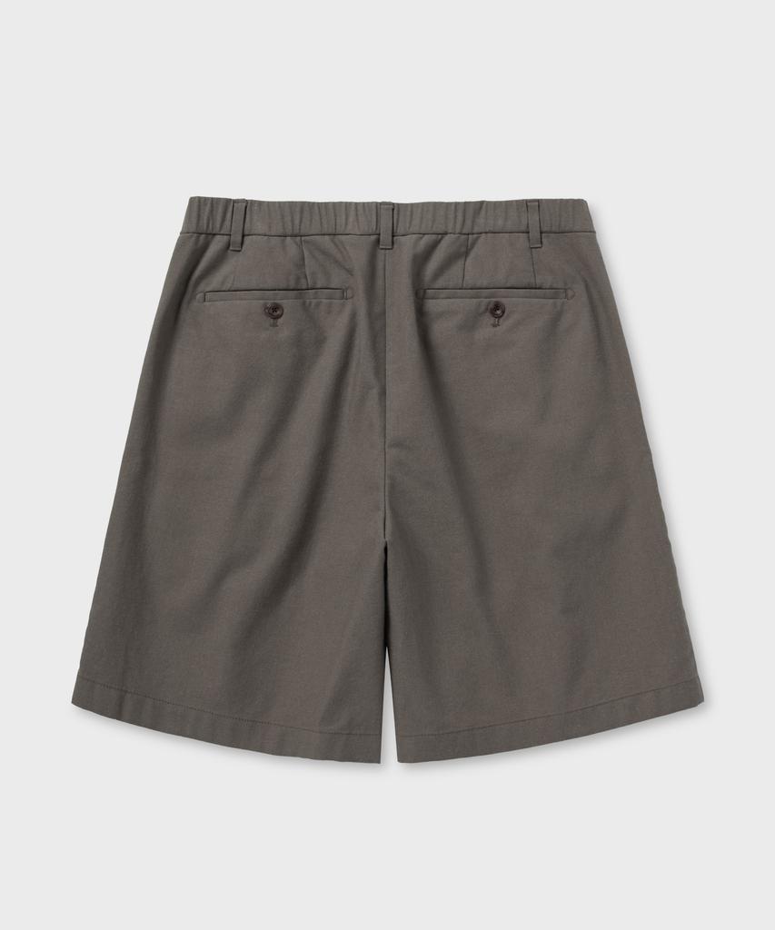 NONBLANK Wide Fit Linen Half Pants_Mocha