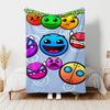1pc Blanket Geometry Dash1 Print Design, Lightweight Blanket for Sofa, Bed- Soft &Warm, Gift for All Seasons like Christmas, Halloween