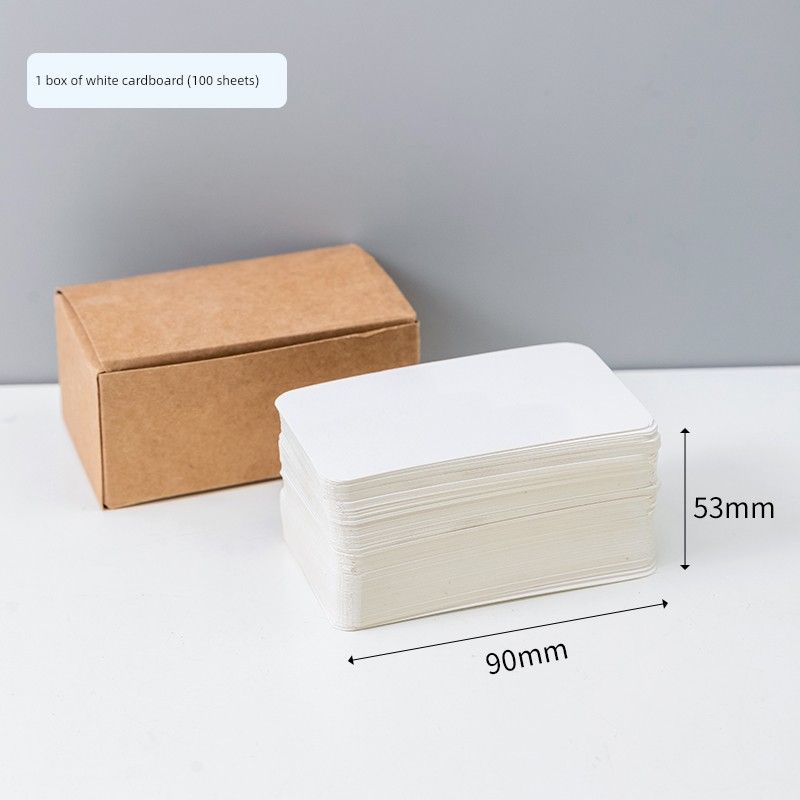 

Portable Review Large Capacity Mini Truck Photos Storage Book 1 box of white cardboard (100 sheets)