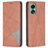For Oppo A78 4G Stand Flip Cover PU Leather Imprinted Line Card Slots Phone Case