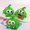 Pet Latex Toys - Latex-activated Cute Green Bean Frogs, Big-eyed Frogs for Teething and Dental Care for Dogs.