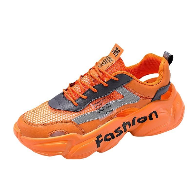Sandali da Papà Uomo Abbigliamento Outdoor Punta Traforata Antiscivolo alla Moda Sportivi da Spiaggia Scarpe con Foro