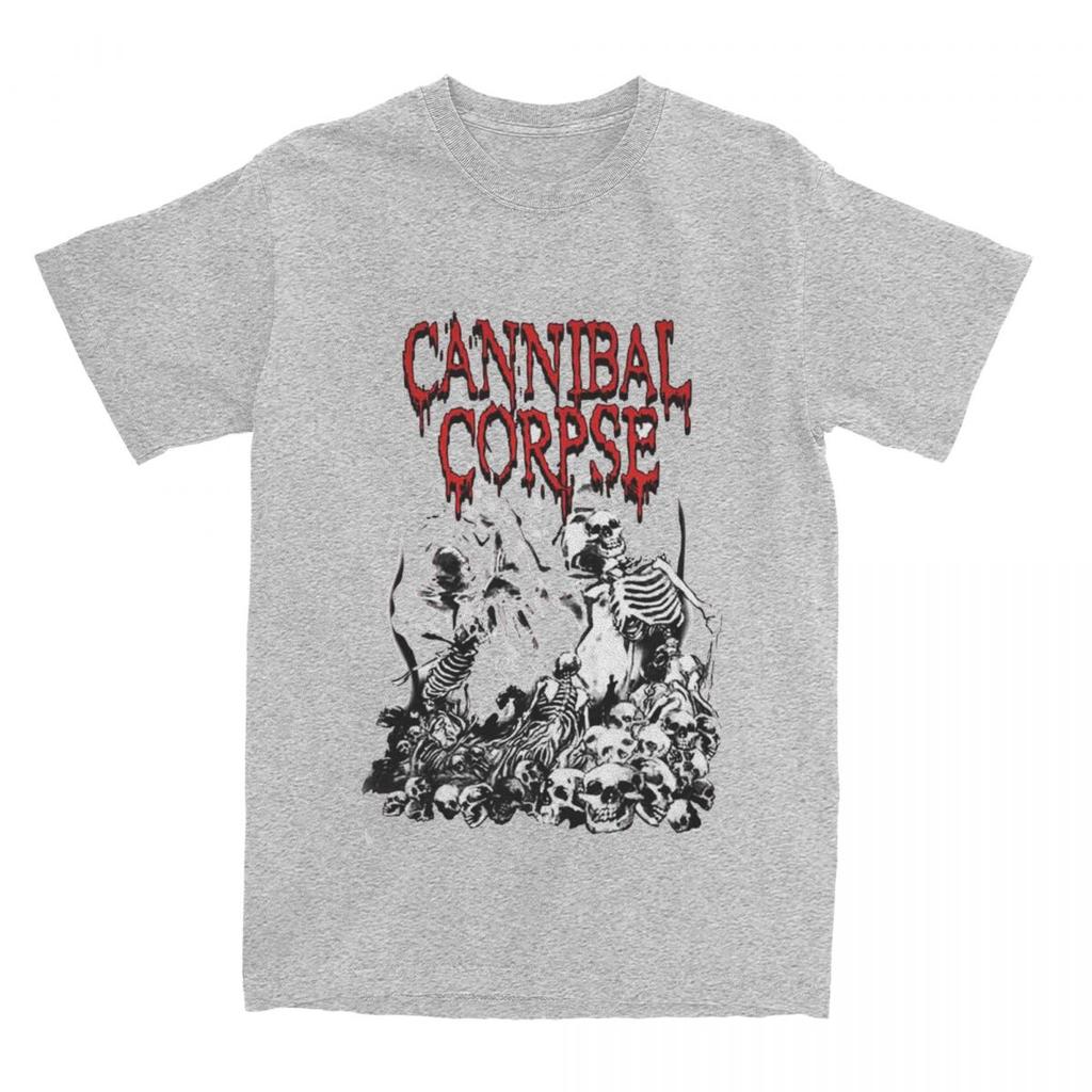 Aesthetic Cannibal Corpse Logo T Shirt Mens Cotton Short Sleeve Death Metal Band Round Neck Summer Clothes